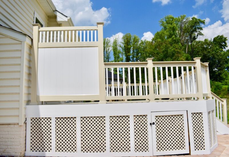 200 Series Two-Tone Almond & White 200 Series & Talbot Privacy Divider