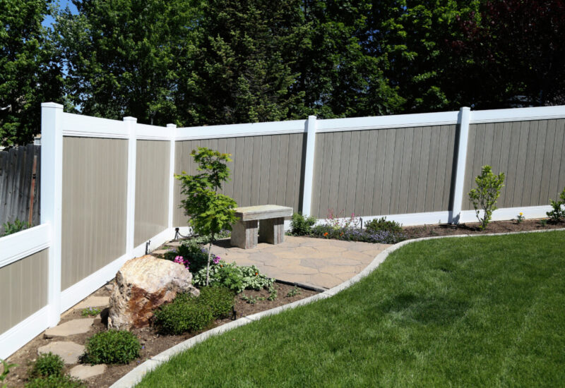 Caroline Two tone Driftwood & White Caroline with 2" x 7" Rails