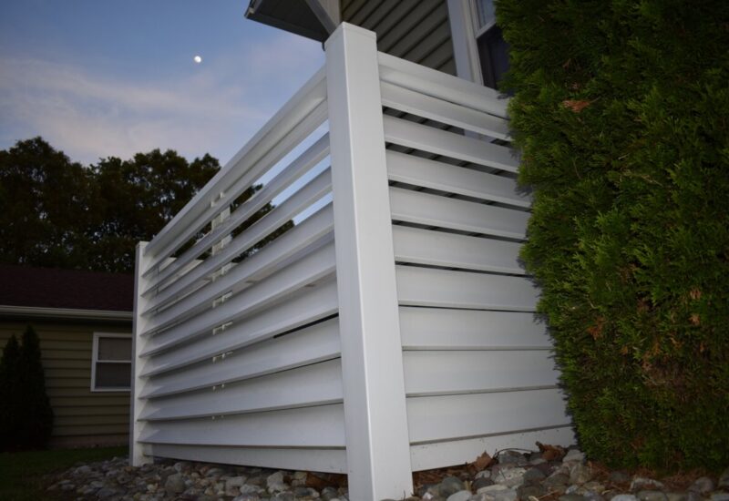 Louvered Panels White Custom 6" Louvered Panels