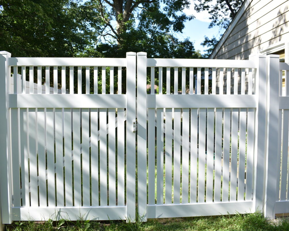 White Charles double gate