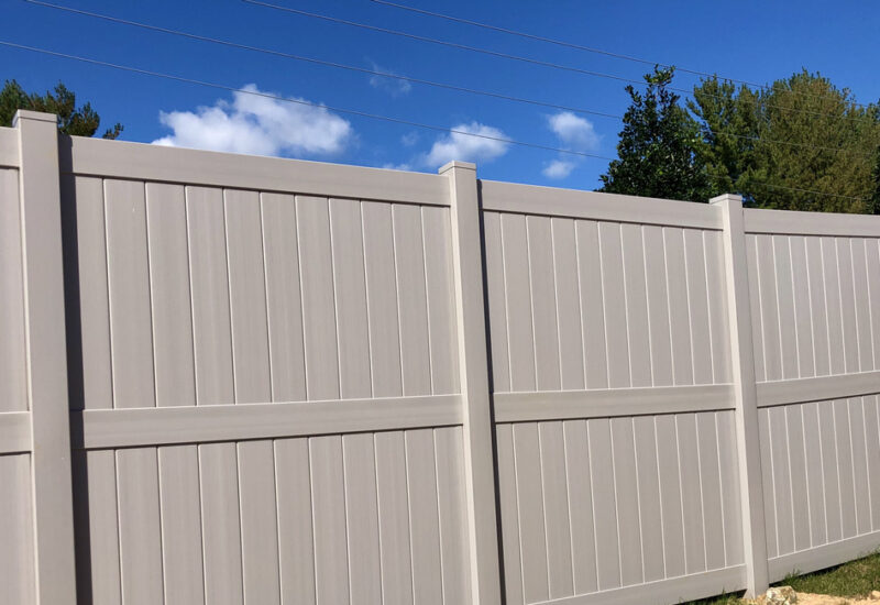 Caroline Slate Gray 8' High Caroline with mid-rail